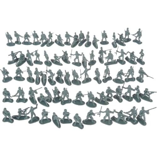 100pcs/set Military Soldiers Army Men Figures 12 Poses Gift Toy Model Action Figure Toys For Children Boys Plastic Toy
