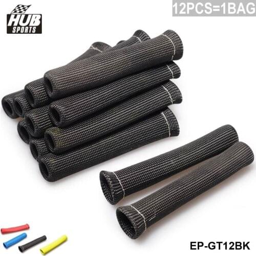 12cyl heat Protector Sleeve sleeving Spark Plug Wire Boot fuel oil lines Basalt Blue HU-GT12