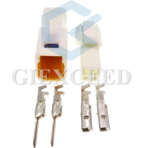 2 Sets 2 Pin JST02R-JWPF-VSLE-D JST02T-JWPF-VSLE-D Waterproof Electrical Cable Socket For Auto Motors