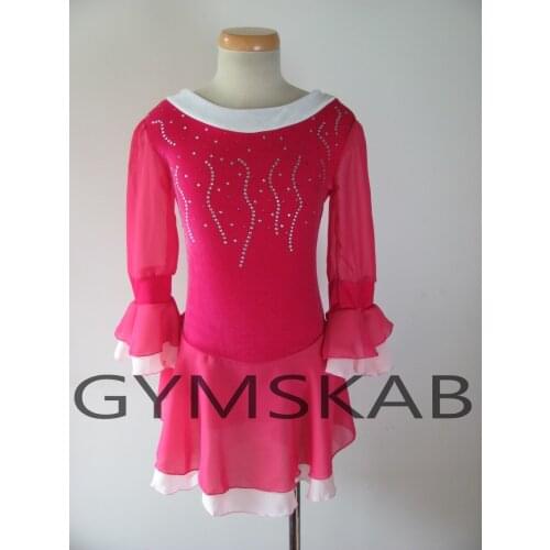 2018 Graceful Figure Skating Dress Womens Girls Customized Ice Skating Dress Gymnastics Costume 8064