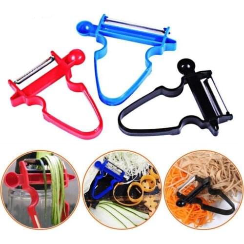 Hot 3pcs Magic Trio Peeler Slicer Shredder Peeler Julienne Cutter Multi Stainless Steel Blade Grater Zesters Kitchen Accessories