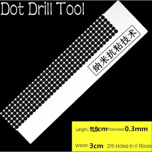 5D Diamond Embroidery Point Drill Ruler DIY Diamond Painting Accessoires Stainless Steel Ruler Cross Stitch Sewing Tools