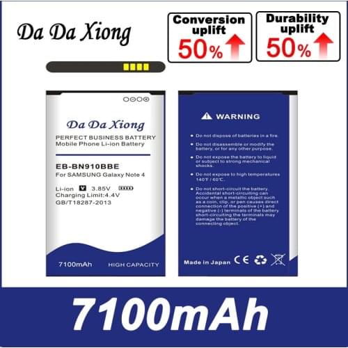6950mAh EB-BN910BBE EB-BN910BBK Battery for Samsung Galaxy Note4 N910H N910A N910C N910U N910F N910FQ SCL24 SC-01G N910V Phone
