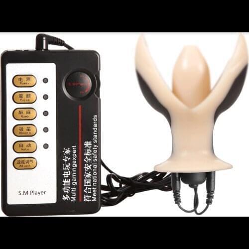 Electro Shock Anal Expander Butt Plug Dilator Vibrator Electric Prostate Massager Sex Toys for Men Women Anal Speculum Sex Toys