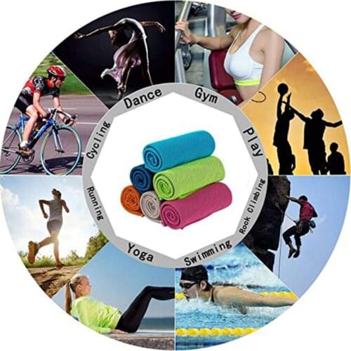 1pc Quick Drying Sports Towel Outdoor Gym Traveling Cold Sensation Fitness Yoga Towels Rapid Cooling Sports Swimming Towels