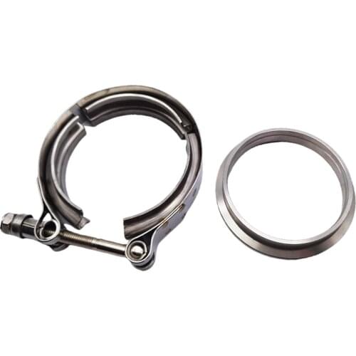 T3 T3/T4 5 Bolt Turbo Downpipe Exhaust Flange to 3inch V-band Adaptor Kit, High Performance