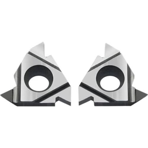 2 PCS PCD CBN diamond tools 11ER 11IR 16ER 16IR A60 A55 threading carbide insert cnc indexable lathe tools thread turning cutter