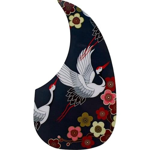 Guitar Pickguard Pick Guard Wooden for 40 inch 41 inch Acoustic Guitars Celluloid/PVC with Decorative Pattern