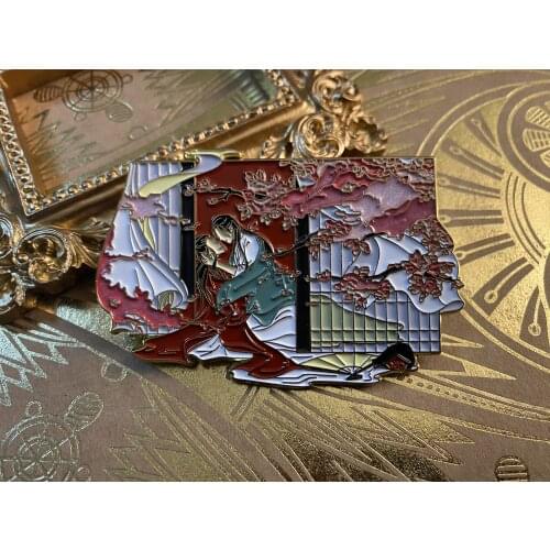 Anime WORD OF HONOR Shan He Ling Wen KeXing Zhou Zishu Metal Badge Brooch Pins Button Medal Collection Souvenir Cosplay Gift