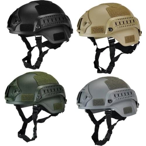 Outdoor Tactical Military ABS Helmet Multifunction Quality Paintball High Sports Hat Cycling Head Helmet Protective S2A4