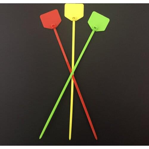 50pcs/lot Easy Mark 4*220mm Nylon Cable Ties Tag Labels Plastic Cable Ties Markers Cable Tag Self-locking Zip Ties