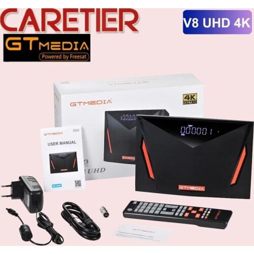 New Gtmedia V8 UHD DVB S2 satellite receiver Builtin wifi support H.265 DVB-S/S2/S2X+T/T2/Cable/ATSC-C/ISDBT better V8X V8 POR2