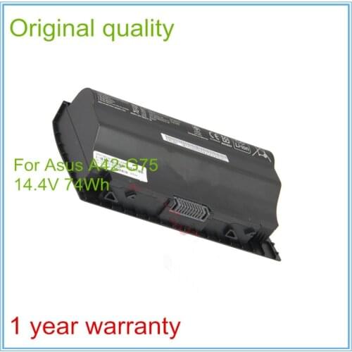 14.4V 5200mAh Original Quality New Laptop Battery A42-G75 for G75 G75V G75VM G75VW G75VX 74WH 8CELLS