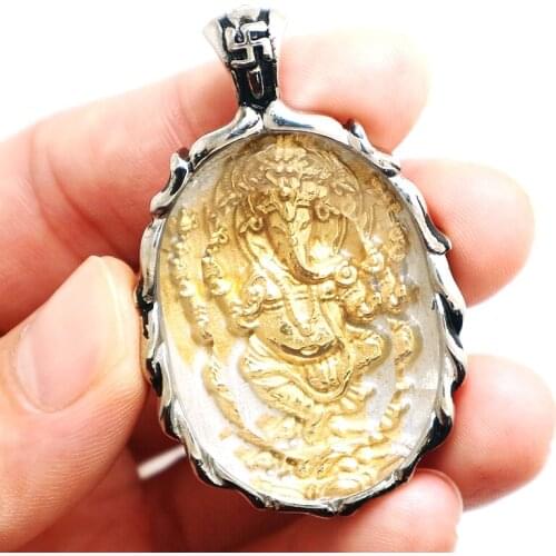 316L Stainless Steel Geneisha Protect Egg Shape Pendant