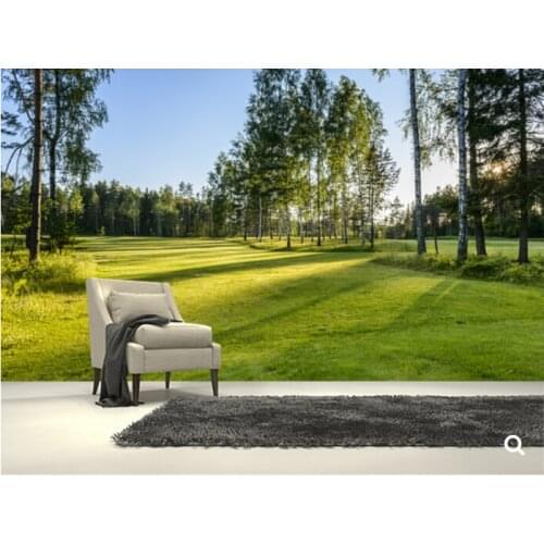 Custom natural scenery wallpaper,Golf Course,3D photo mural for the living room restaurant store background wall PVC wallpaper