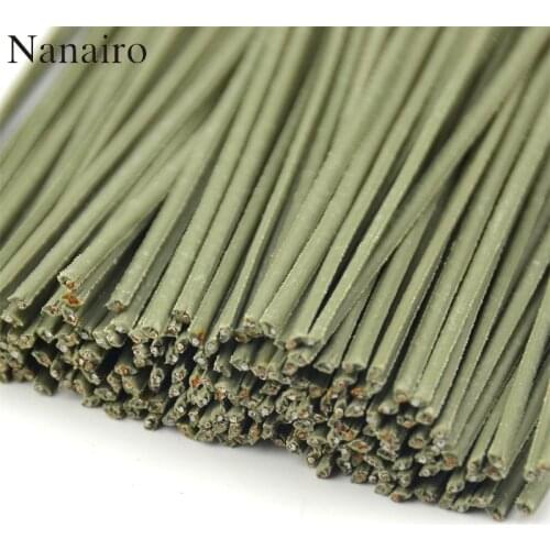 200PCS 12CM Plastic Covered Wire Flower Stem Arrangement Artificial Flower Head Accessory Containing Wire For Wedding Decoration