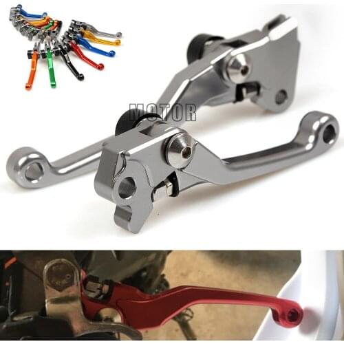 Motorcycle Handle Grips CNC Aluminum Pivot Brake Clutch Dirt Bike Levers For Honda CR80R CR85R 1998-2007 CRF150R 2007-2016 2015