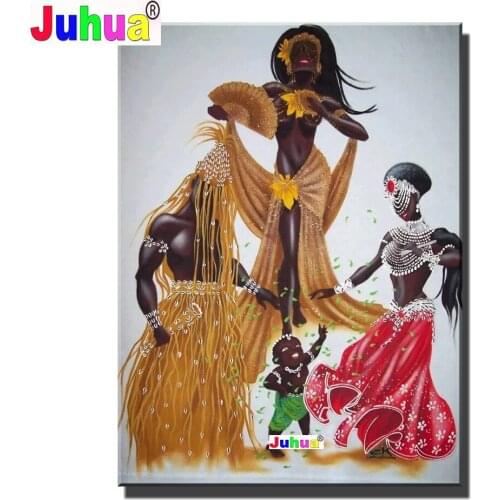 Diy diamond embroidery Dancing African Women,diamond painting full square round drill mosaic Portrait Photo Custom Fantasy