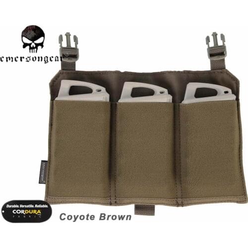 EmersonGear Detachable Platebag Triple M4 Magazine Pouch For 4019 / 4020 Vest EM6407CB