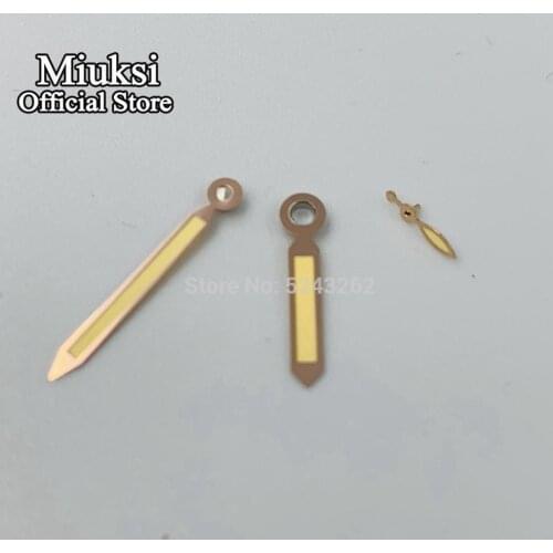 Miuksi gold luminous hands fit ETA 6497 / 6498 or Sea gull ST3600 / ST3620 series movement