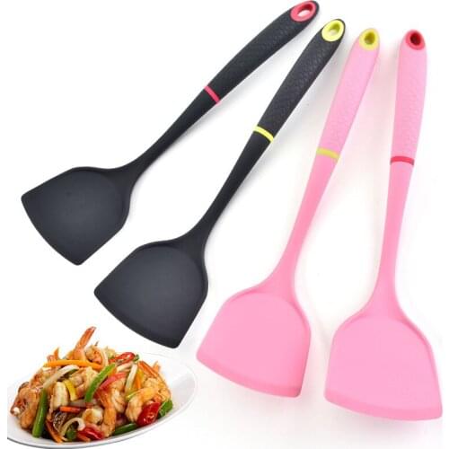 New 1pcs/4pcs Kitchen Tools Silica Gel Shovel Non Stick Pot Shovel Silica Gel Kitchen Utensils Set, Kitchen Cooking Spoon Shovel