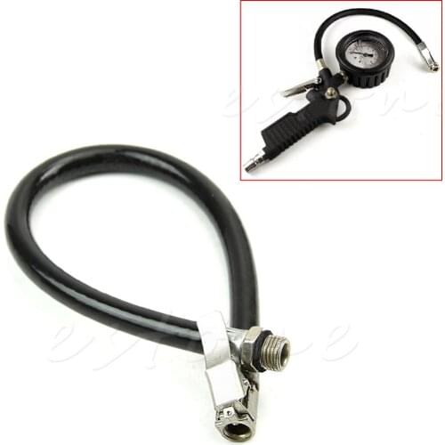 QILEJVS 1 PC Motorcycle Bicycle Car Flexible Clip On Air Tyre Tire Chuck Inflator Hose