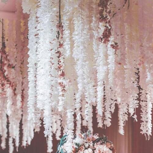 10pcs Wedding Decoration Artificial Flower vine DIY wedding birthday party decoration wall background flower