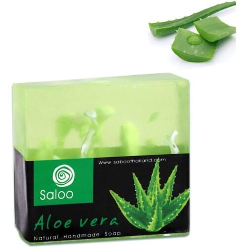 100g Handmade Aloe Soap Whitening Moisturizing Fade Spots Cleansing Soap Skin Care