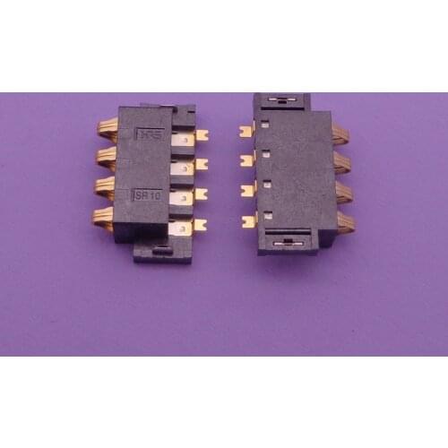 2-100pcs Holder 4Pin 4 pin FPC Battery Connector Mobile Phone Battery Connector Clip on motherboard mainboard for Samsung I9100