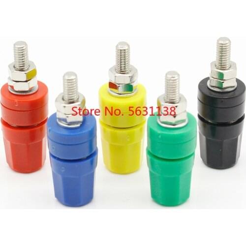 5pcs M4X36 pure copper terminal 4mm banana Jack Socket 20A binding post Banana plug connector factory wholesale