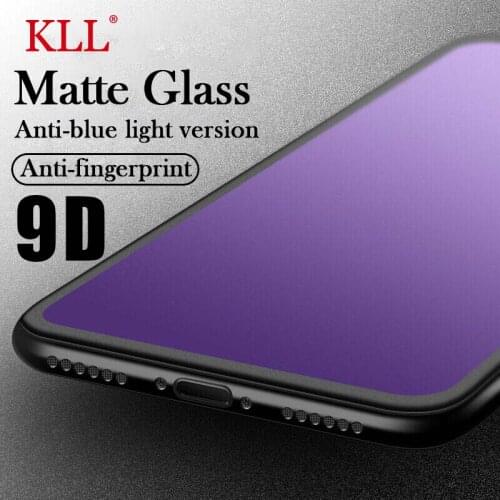 9D Matte anti fingerprint blue light Tempered Glass for iPhone 12 11 Pro X XS Max XR Frosted Screen Protector iPhone 11 12 mini