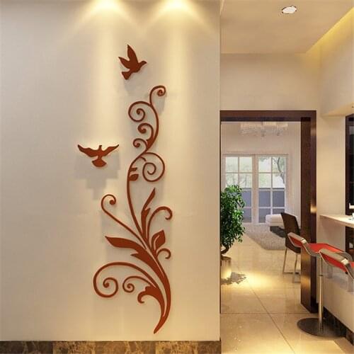 Special Offer 3D Crystal Acrylic Wall Stickers Living Room Dining Room Entrance Room Interior Home Decoration Creative Painting