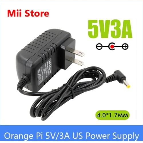 Orange Pi 5V/3A US Power Supply, AC Charge Into DC Version for OPI Boards, New mini pc Power 2021