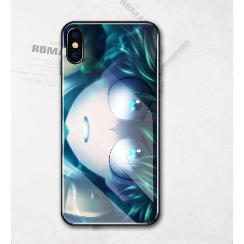 For iphone 7 tempered glass cover my hero academia case for iphone x xr xs max 11 pro max 6 6s 7 8 plus DIY case