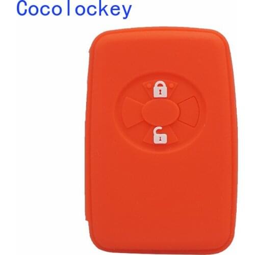 Cocolockey Silicone Car Key Cover Case Holder for TOYOTA Avalon Smart Remote Key Case Fob NO LOGO