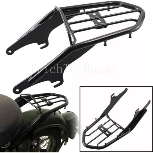For Royal Enfield Classic 500 Desert Storm Pegasus 350 Black Motorcycle Luggage Rack Two-Up Seat Bracket Sissy Bar Accessories