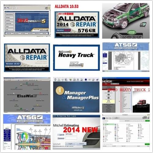 Hot Auto Repair software Alldata V10.53 & OD5 all data+mi..ll on-de..d 2015 atsg+elsawin autodata 1tb hdd usb3.0 diagnostic tool