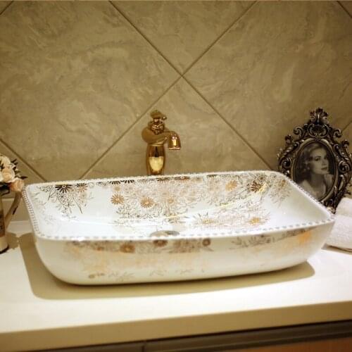 Chinese ceramic sinks china wash basin Ceramic Counter Top Wash Basin Bathroom Sinks white bathroom sink bowl vessel