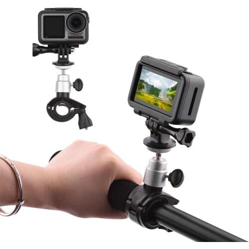 Bike Bracket Mount Holder Clamp Clip Adapter for OSMO ACTION Bicycle Stand For for GoPro 9 Hero 8 7 6 5 Sjcam Yi Insta360 ONE R