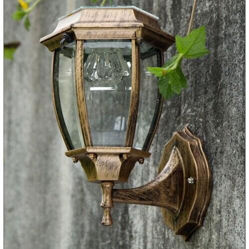 Solar wall light LED Outdoor courtyard sconces light villa Solar Powered Waterproof IP55 Garden Decor illumination Fence
