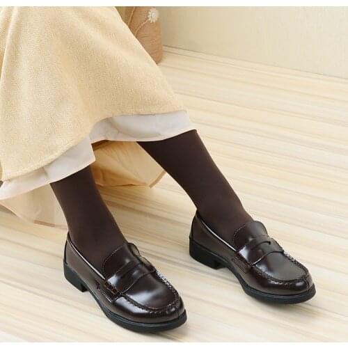 2019 New Japanese Style College Student Shoes Cosplay Lolita Shoes for Women/Girls Fashion Black/Brown Platform Shoes Size 35-40