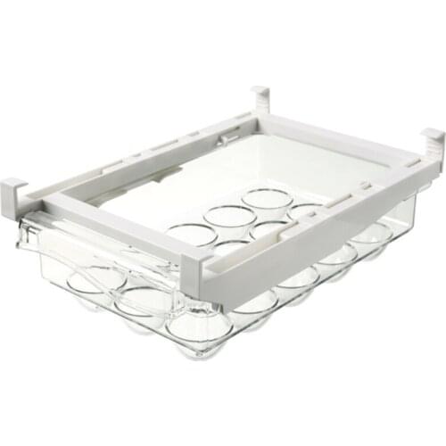 Total Store 30 Eggs Refrigerator Organize Bin With Handle Pull Out Fridge Drawer