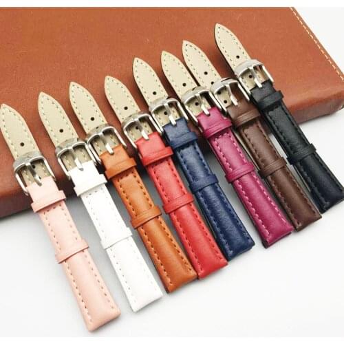 Watch strap 12mm 14mm 16mm 18mm 20mm 22mm Genuine Leather Watch band For DW Daniel Wellington Watch Strap Fashion Pink Watchband