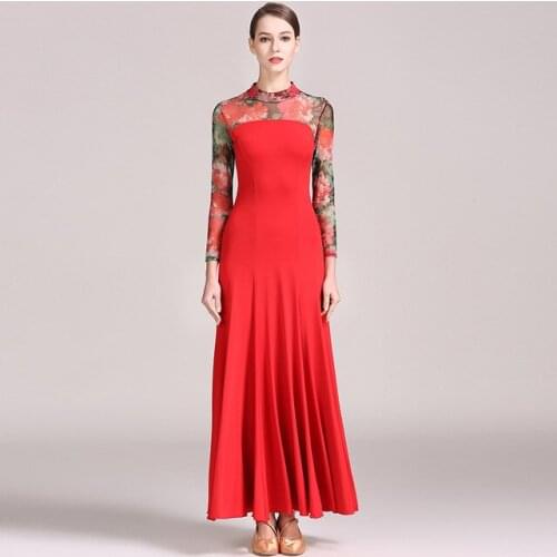 Blue Ballroom Dance Dresses Ballroom Waltz Dresses for Ballroom Dancing Clothes Waltz Foxtrot Flamenco Modern Dance Costumes