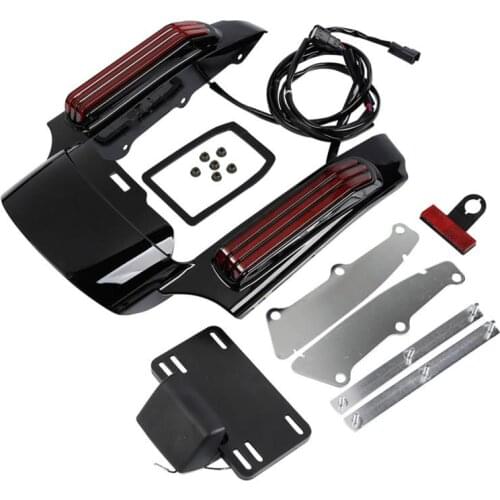 Motorcycle Rear Fender LED Light Extension Fascia For Harley Touring/Street/Road Glide FLHX FLTRX Ultra Limited FLHTK FLHR 14-20
