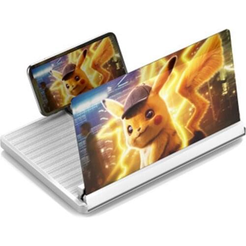 12 Inch Pull-out 5D Mobile Phone Screen Magnifier 3X 4X Universal Mobile Phone Holder Mobile Phone Screen Magnifier