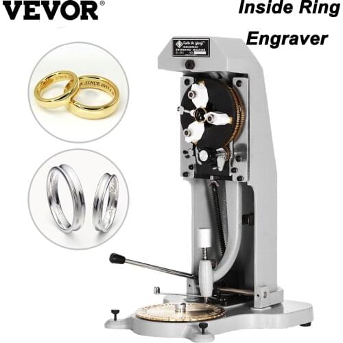 VEVOR Inside Ring Engraver Jewelry Engraving Machine Jewelry Making Tool for Letter & Number Font Engraving on Ring Gold Silver
