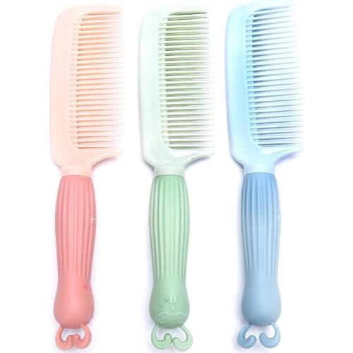 1 Pcs Girl Toddler Baby Safety Soft Care Brush Hair Scalps Comb Kids Cartoon Girl Curly Hair Comb