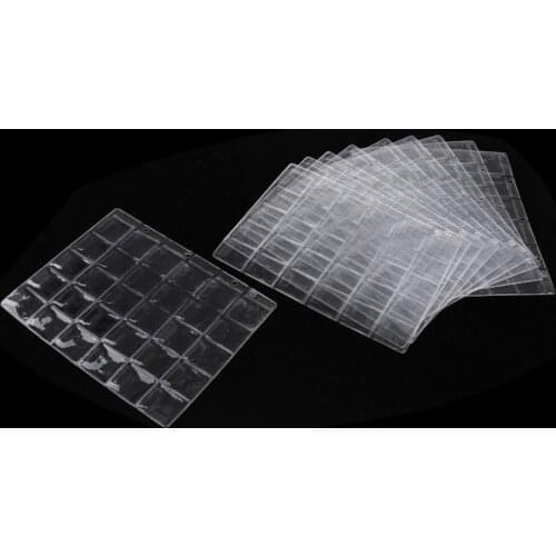10 Sheets 300 Pockets Of Album Sheets Coins Banknote Holder Collection