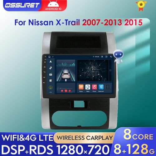 Android 10 Car Radio Multimedia Video Player For Nissan X-Trail 2 T31 XTrail 2007-2015 X Trail GPS Navigation Car Stereo Radio